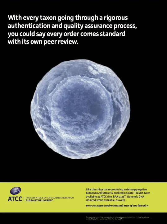 ATCC one-page insert ad
