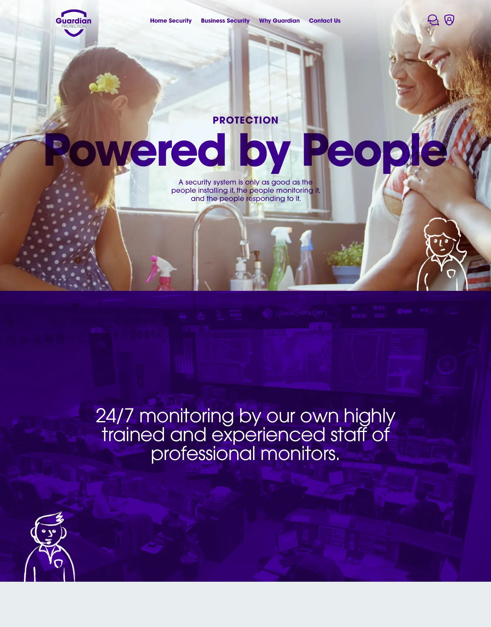 Screenshot of website concept