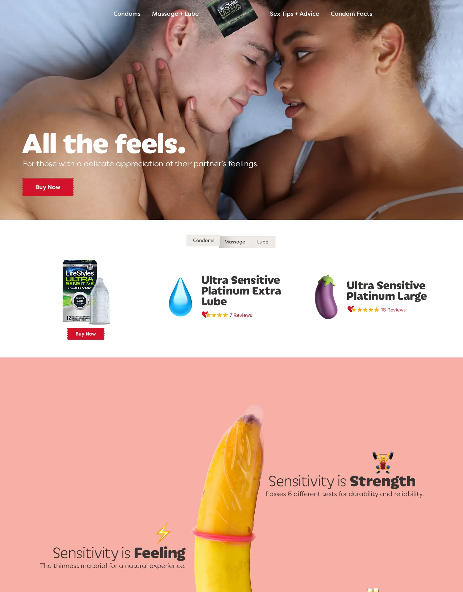 Screenshot of website concept