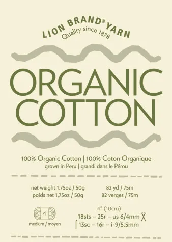 Lion Brand Yarn label design