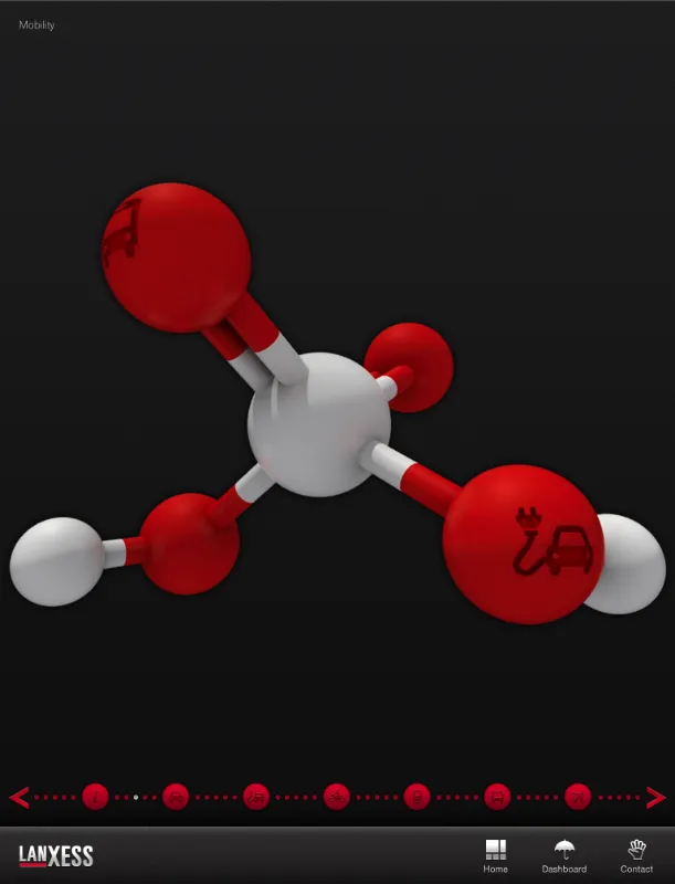 LANXESS app concept screenshot