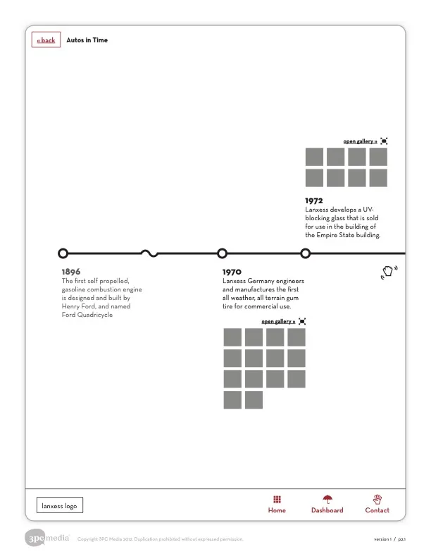 LANXESS app concept wireframes screenshot