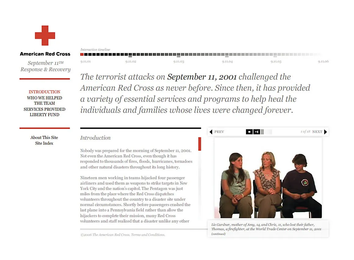 9/11 Legacy Fund website screenshot